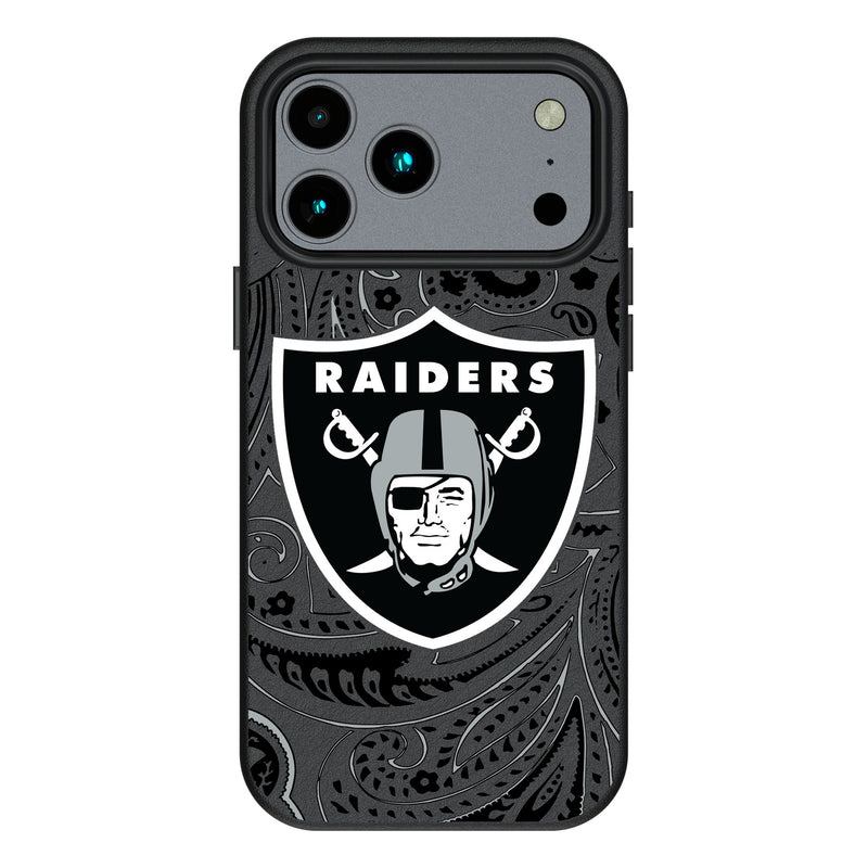 Las Vegas Raiders Paisley iPhone MagSafe Compatible Phone Case for Apple iPhone
