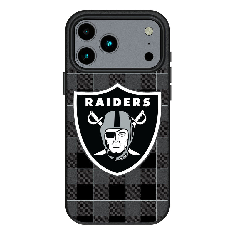 Las Vegas Raiders Plaid iPhone MagSafe Compatible Phone Case for Apple iPhone