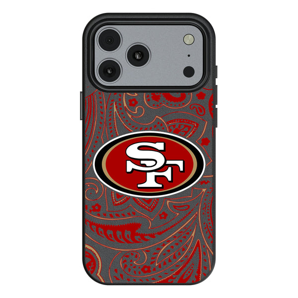 San Francisco 49ers Paisley iPhone MagSafe Compatible Phone Case for Apple iPhone