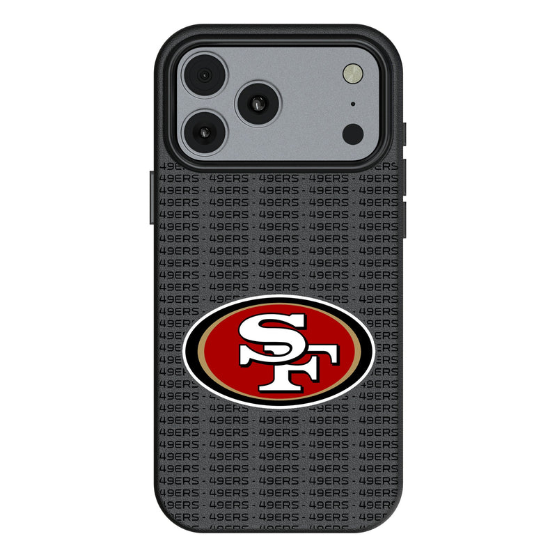 San Francisco 49ers Text Backdrop iPhone MagSafe Compatible Phone Case for Apple iPhone