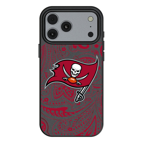 Tampa Bay Buccaneers Paisley iPhone MagSafe Compatible Phone Case for Apple iPhone