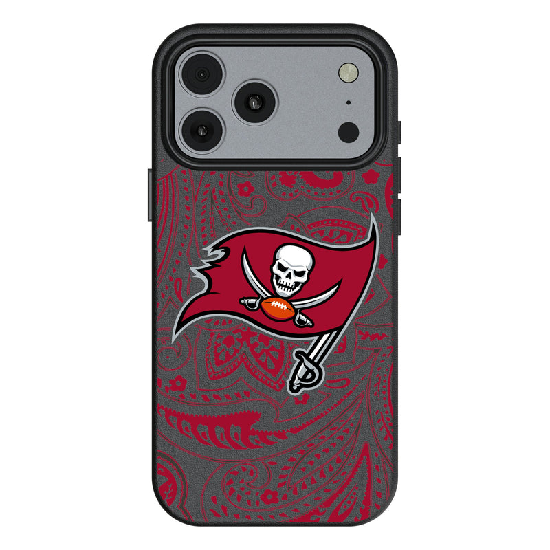 Tampa Bay Buccaneers Paisley iPhone MagSafe Compatible Phone Case for Apple iPhone
