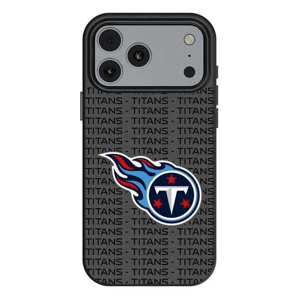 Tennessee Titans Text Backdrop iPhone MagSafe Compatible Phone Case for Apple iPhone