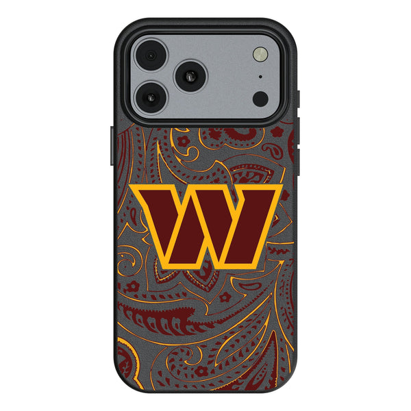 Washington Commanders Paisley iPhone MagSafe Compatible Phone Case for Apple iPhone