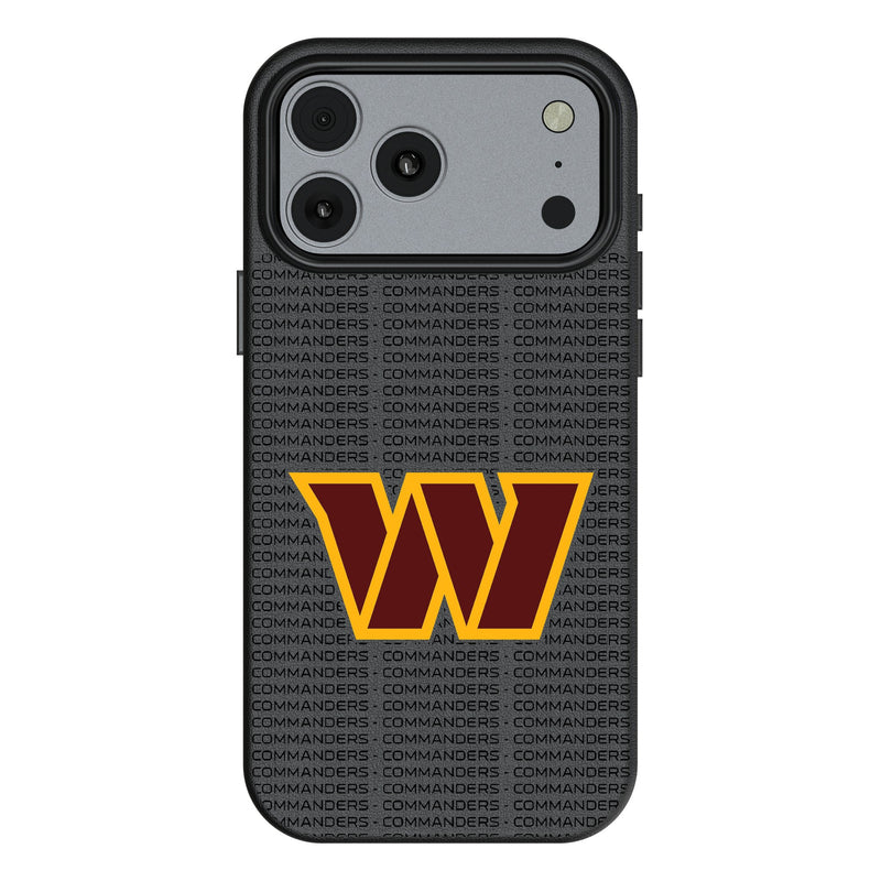 Washington Commanders Text Backdrop iPhone MagSafe Compatible Phone Case for Apple iPhone