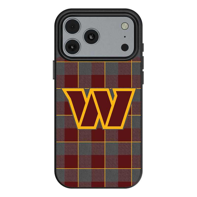 Washington Commanders Plaid iPhone MagSafe Compatible Phone Case for Apple iPhone