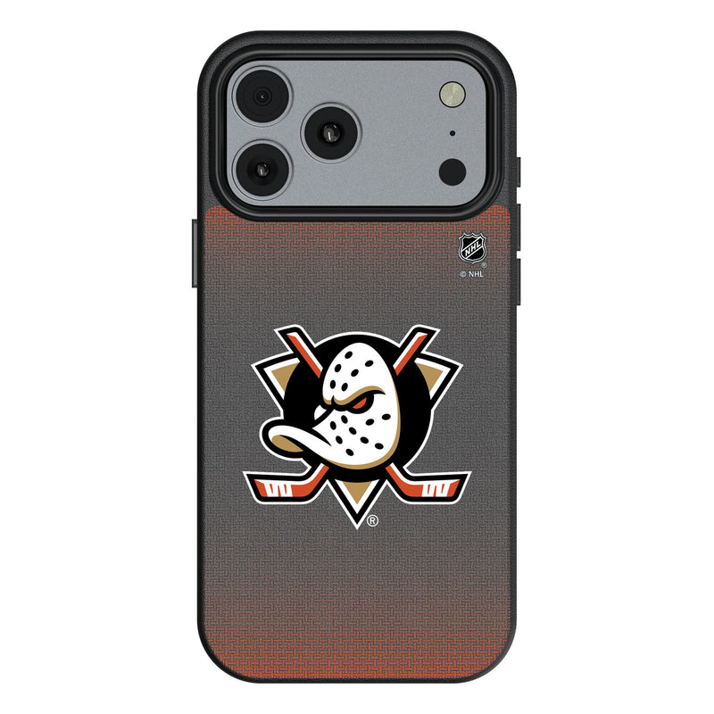 Anaheim Ducks Linen iPhone MagSafe Compatible Phone Case for Apple iPhone