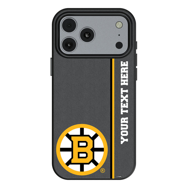 Boston Bruins Personalized Sidebard iPhone MagSafe Compatible Phone Case for Apple iPhone