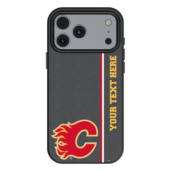 Calgary Flames Personalized Sidebard iPhone MagSafe Compatible Phone Case for Apple iPhone