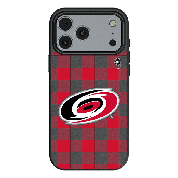 Carolina Hurricanes Plaid iPhone MagSafe Compatible Phone Case for Apple iPhone