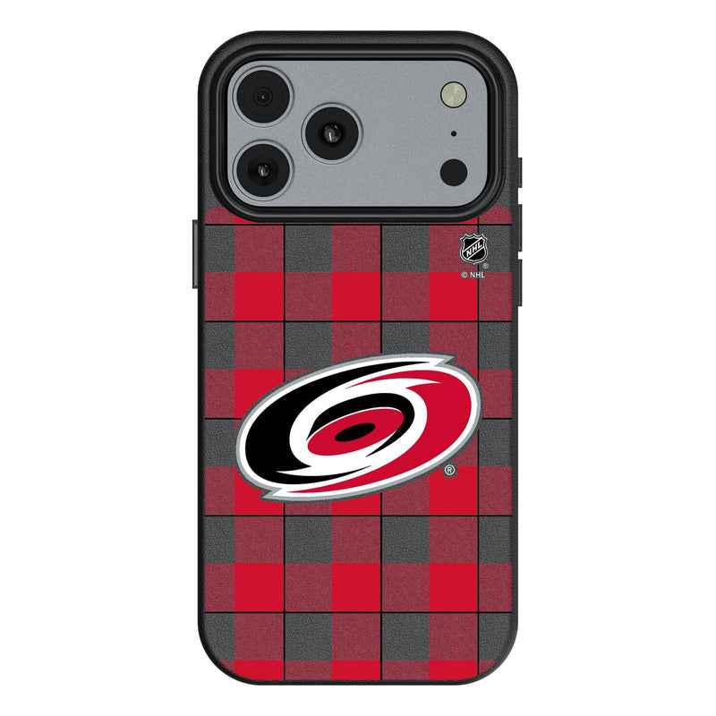 Carolina Hurricanes Plaid iPhone MagSafe Compatible Phone Case for Apple iPhone