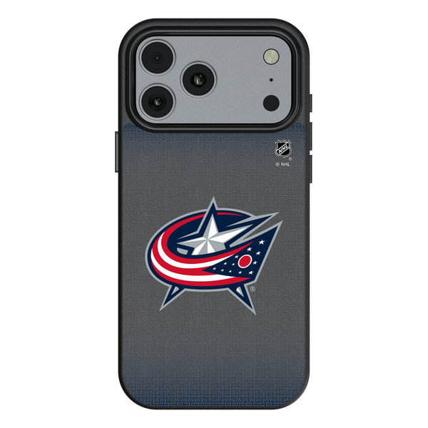 Columbus Blue Jackets Linen iPhone MagSafe Compatible Phone Case for Apple iPhone