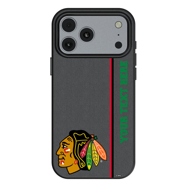 Chicago Blackhawks Personalized Sidebard iPhone MagSafe Compatible Phone Case for Apple iPhone