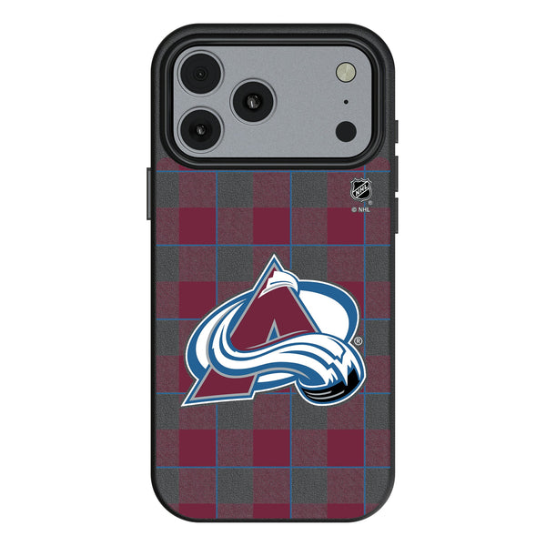 Colorado Avalanche Plaid iPhone MagSafe Compatible Phone Case for Apple iPhone