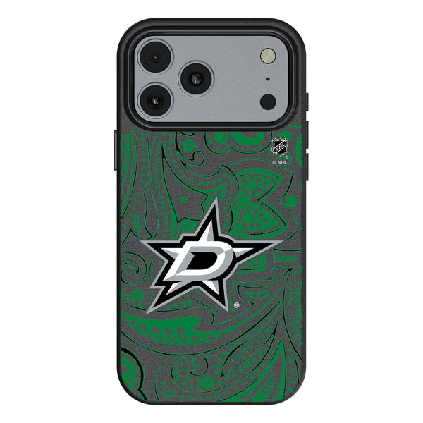 Dallas Stars Paisley iPhone MagSafe Compatible Phone Case for Apple iPhone