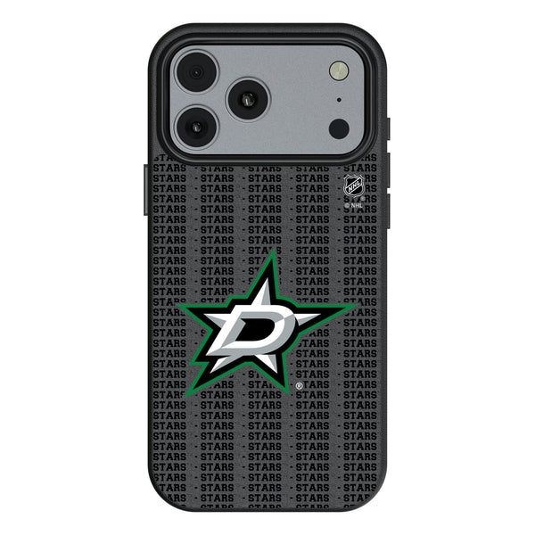 Dallas Stars Text Backdrop iPhone MagSafe Compatible Phone Case for Apple iPhone