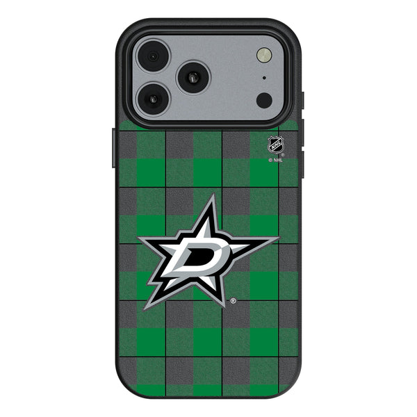 Dallas Stars Plaid iPhone MagSafe Compatible Phone Case for Apple iPhone