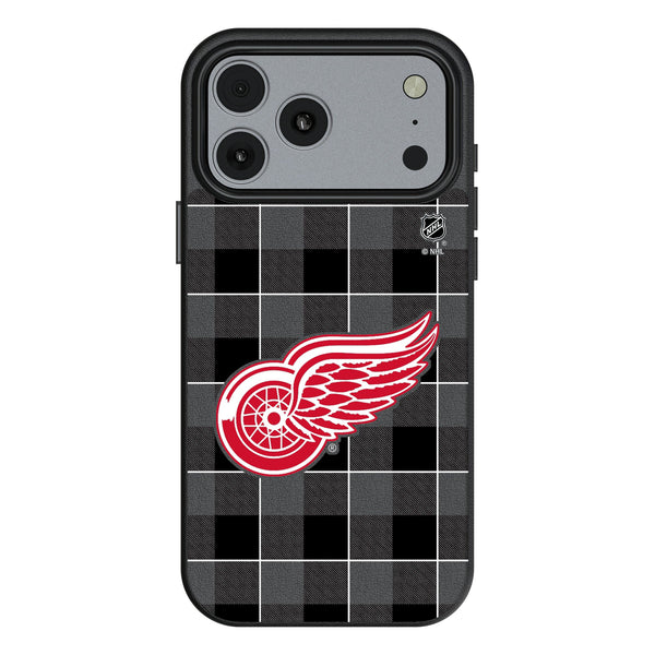 Detroit Red Wings Plaid iPhone MagSafe Compatible Phone Case for Apple iPhone