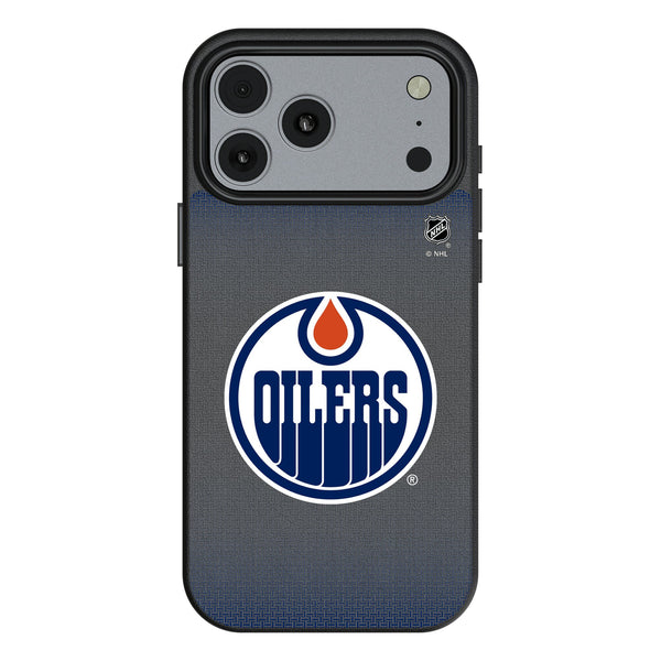 Edmonton Oilers Linen iPhone MagSafe Compatible Phone Case for Apple iPhone