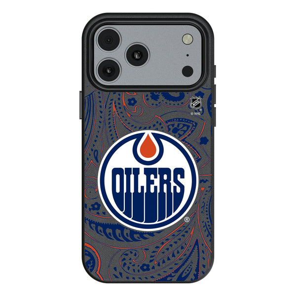 Edmonton Oilers Paisley iPhone MagSafe Compatible Phone Case for Apple iPhone