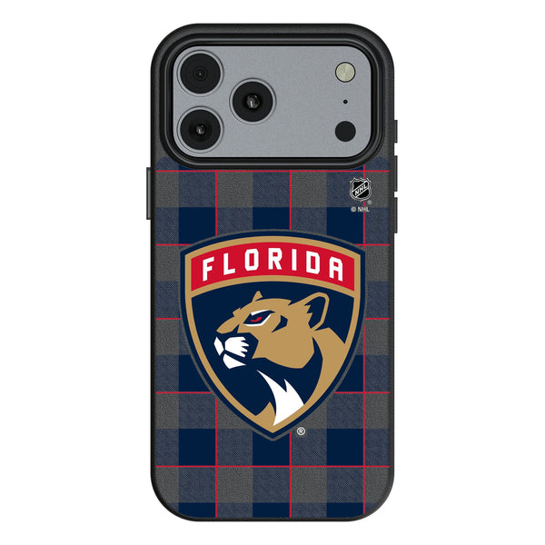 Florida Panthers Plaid iPhone MagSafe Compatible Phone Case for Apple iPhone