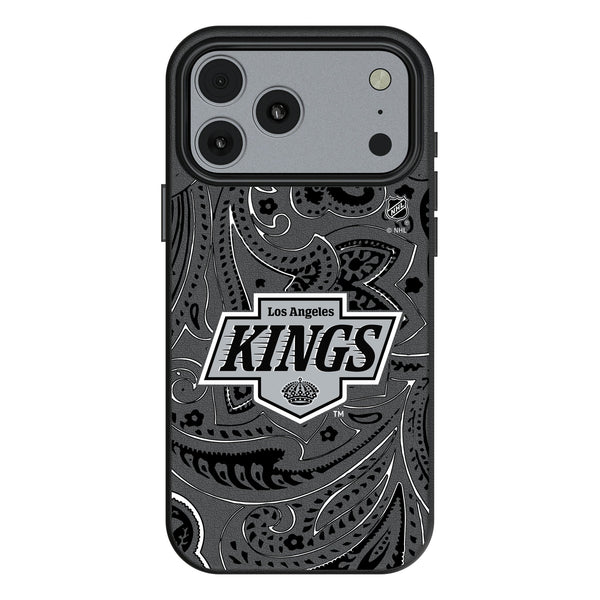 LA Kings Paisley iPhone MagSafe Compatible Phone Case for Apple iPhone