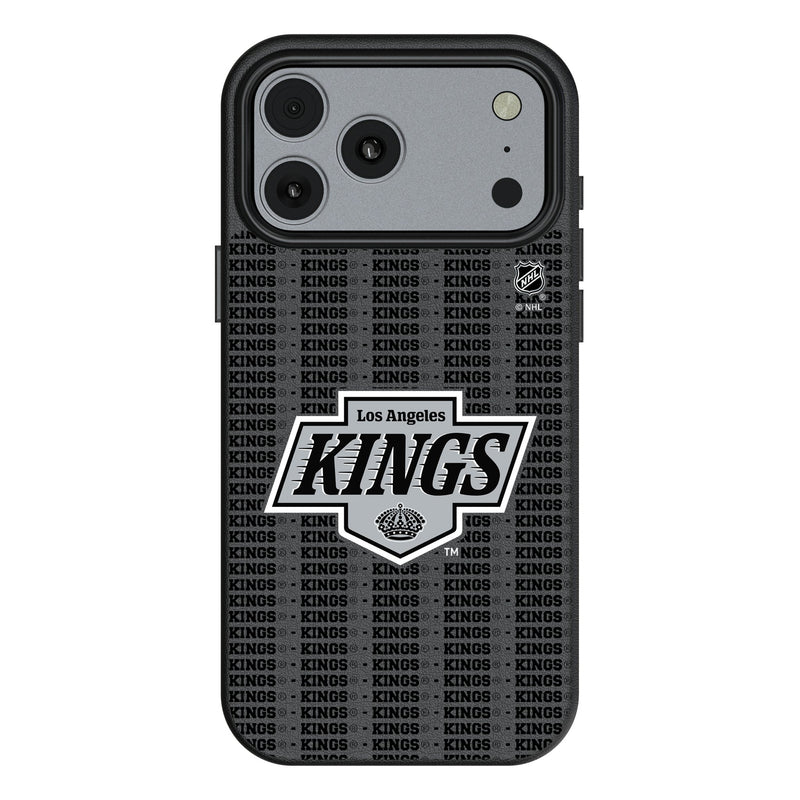 LA Kings Text Backdrop iPhone MagSafe Compatible Phone Case for Apple iPhone