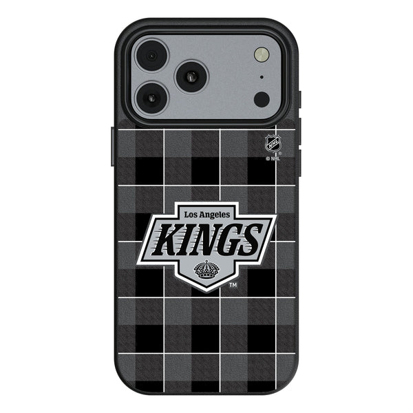 LA Kings Plaid iPhone MagSafe Compatible Phone Case for Apple iPhone