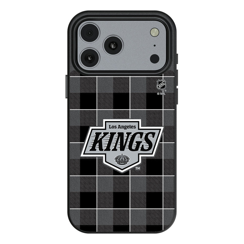 LA Kings Plaid iPhone MagSafe Compatible Phone Case for Apple iPhone