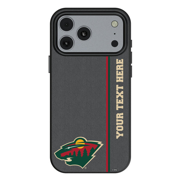 Minnesota Wild Personalized Sidebard iPhone MagSafe Compatible Phone Case for Apple iPhone