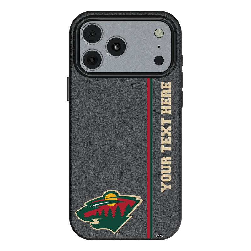 Minnesota Wild Personalized Sidebard iPhone MagSafe Compatible Phone Case for Apple iPhone