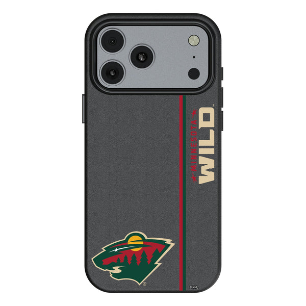 Minnesota Wild Sidebar iPhone MagSafe Compatible Phone Case for Apple iPhone