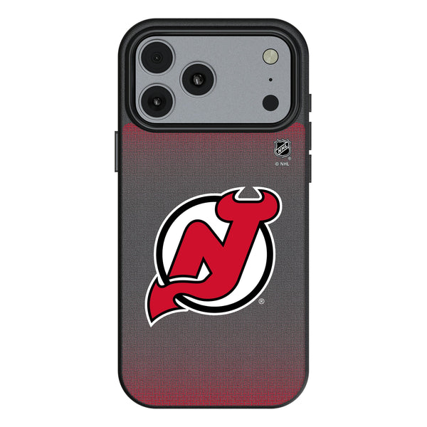 New Jersey Devils Linen iPhone MagSafe Compatible Phone Case for Apple iPhone