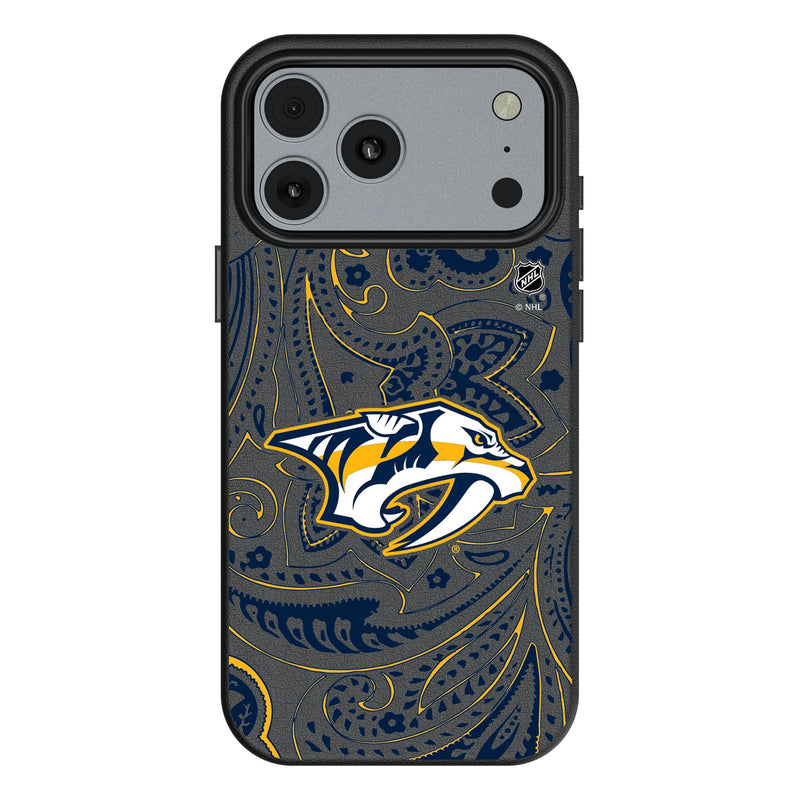 Nashville Predators Paisley iPhone MagSafe Compatible Phone Case for Apple iPhone