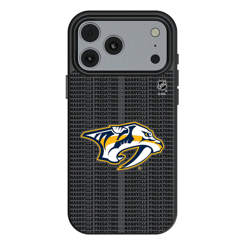 Nashville Predators Text Backdrop iPhone MagSafe Compatible Phone Case for Apple iPhone