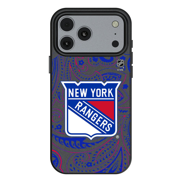New York Rangers Paisley iPhone MagSafe Compatible Phone Case for Apple iPhone