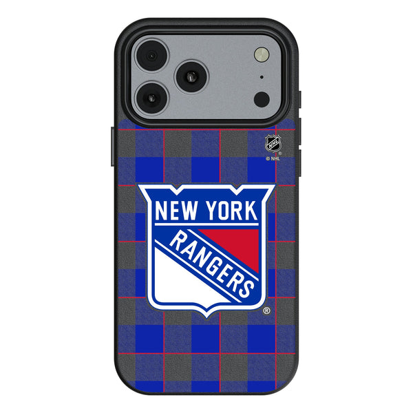 New York Rangers Plaid iPhone MagSafe Compatible Phone Case for Apple iPhone