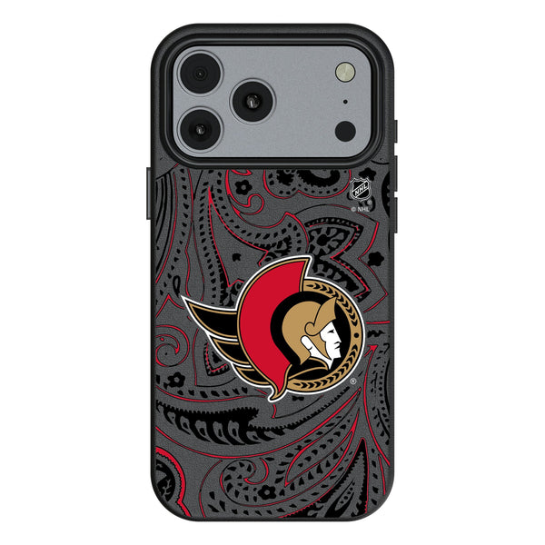 Ottawa Senators Paisley iPhone MagSafe Compatible Phone Case for Apple iPhone