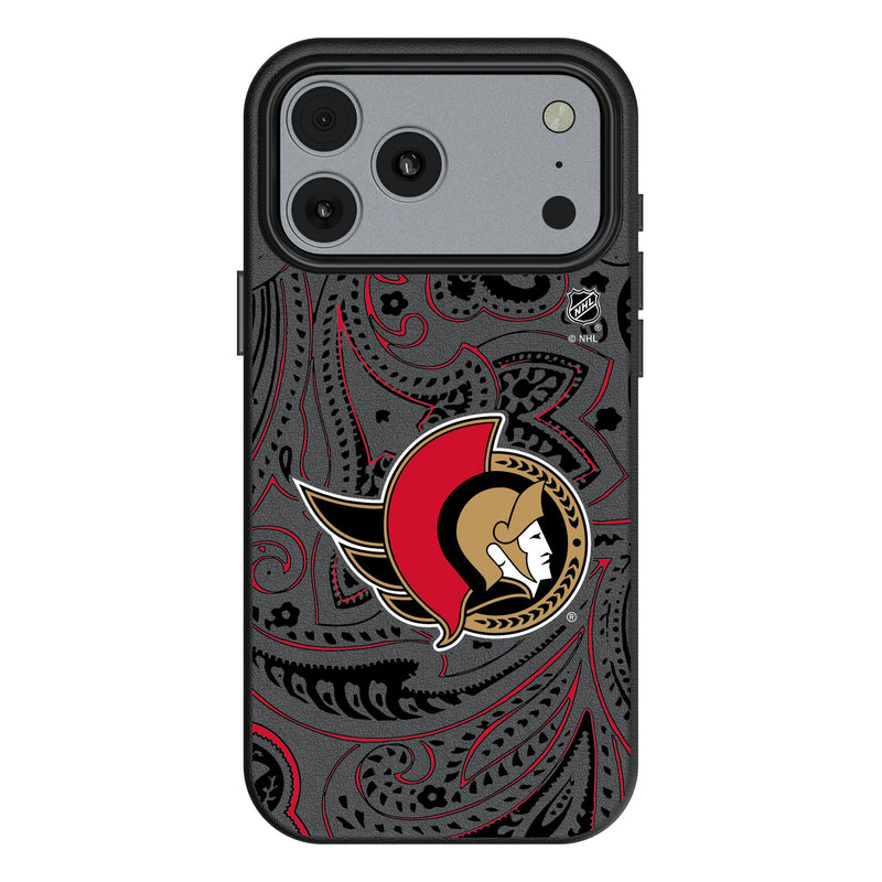 Ottawa Senators Paisley iPhone MagSafe Compatible Phone Case for Apple iPhone