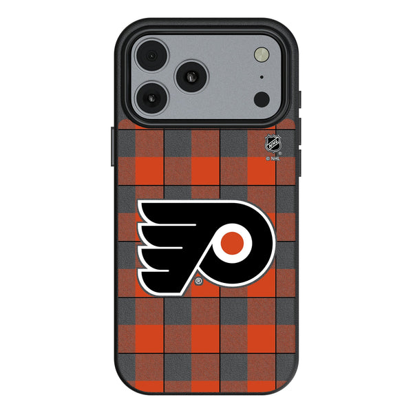 Philadelphia Flyers Plaid iPhone MagSafe Compatible Phone Case for Apple iPhone