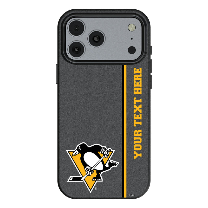 Pittsburgh Penguins Personalized Sidebard iPhone MagSafe Compatible Phone Case for Apple iPhone