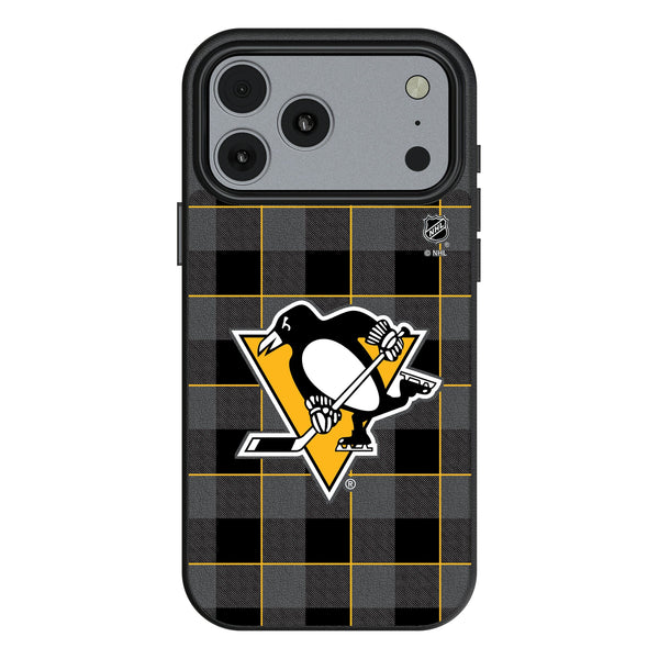 Pittsburgh Penguins Plaid iPhone MagSafe Compatible Phone Case for Apple iPhone