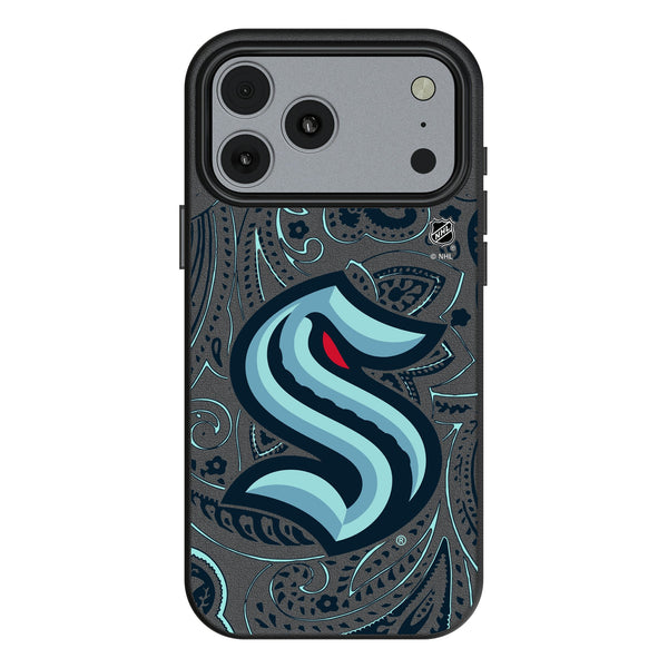 Seattle Kraken Paisley iPhone MagSafe Compatible Phone Case for Apple iPhone