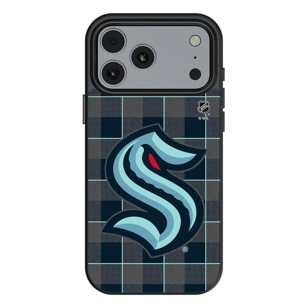 Seattle Kraken Plaid iPhone MagSafe Compatible Phone Case for Apple iPhone