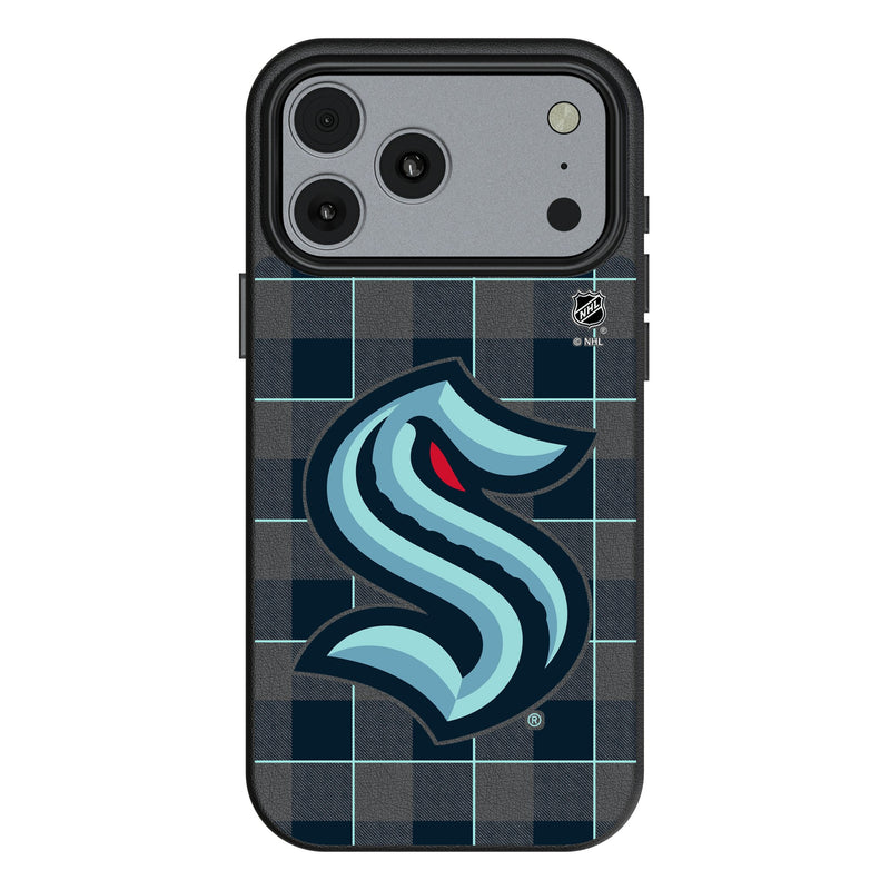 Seattle Kraken Plaid iPhone MagSafe Compatible Phone Case for Apple iPhone