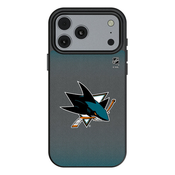 San Jose Sharks Linen iPhone MagSafe Compatible Phone Case for Apple iPhone