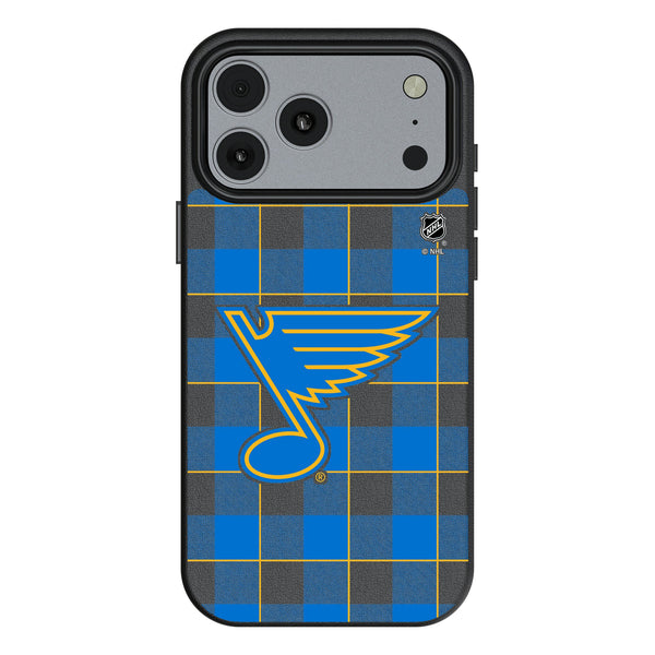 St. Louis Blues Plaid iPhone MagSafe Compatible Phone Case for Apple iPhone
