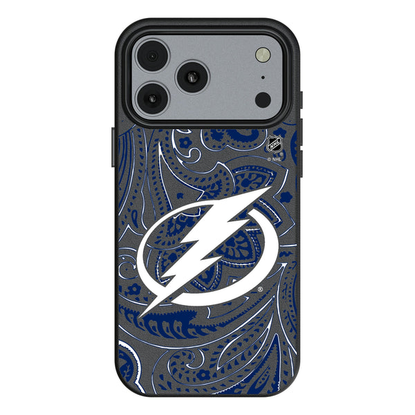 Tampa Bay Lightning Paisley iPhone MagSafe Compatible Phone Case for Apple iPhone