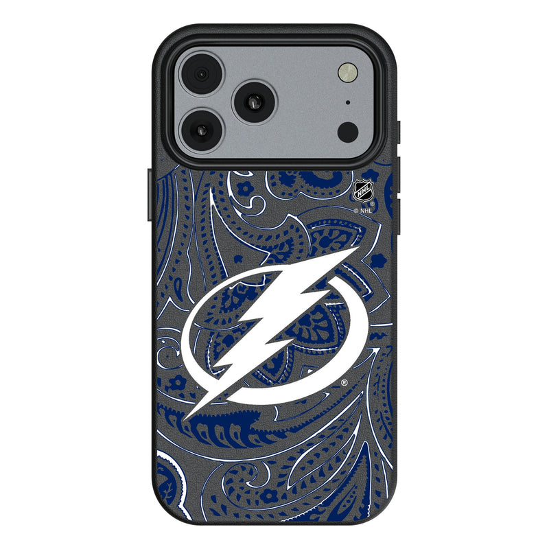 Tampa Bay Lightning Paisley iPhone MagSafe Compatible Phone Case for Apple iPhone