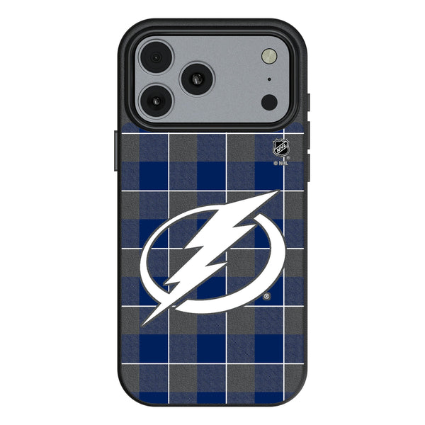 Tampa Bay Lightning Plaid iPhone MagSafe Compatible Phone Case for Apple iPhone